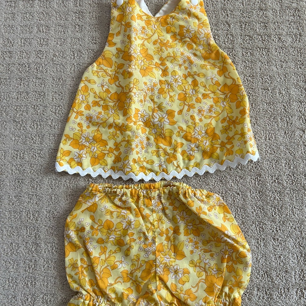 Yellow Floral Toddler Two-Piece Set - Brand Unbranded
